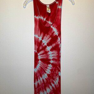 GO Couture tie dye maxi dress
